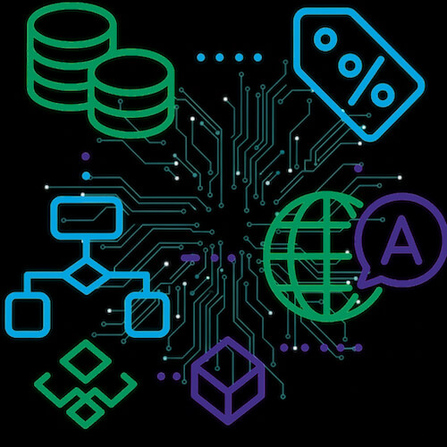 Illustration for online shop with individual customer prices, workflows and multilingualism